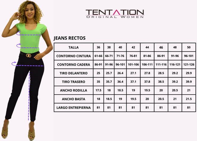 Jeans Recto Clasico Azul Tentation-3
