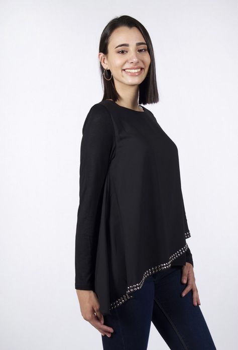 POLERA TRAPECIO TACHAS-1