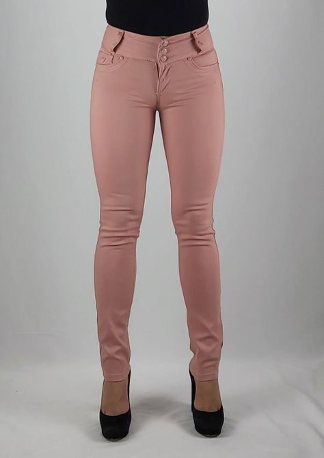 Pantalon gab t.a estampado pitillo palo rosa-0