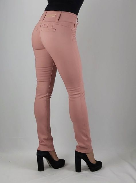 Pantalon gab t.a estampado pitillo palo rosa-1