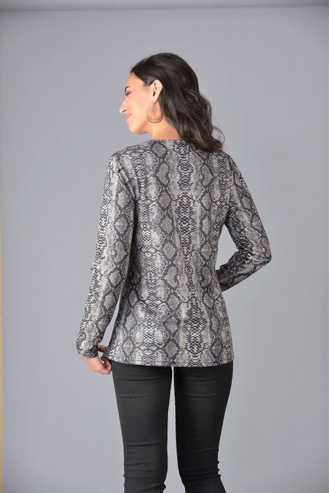 Polera serpiente lurex negro-1