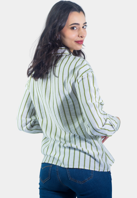 Blusa Rayas Verde Tentation-1
