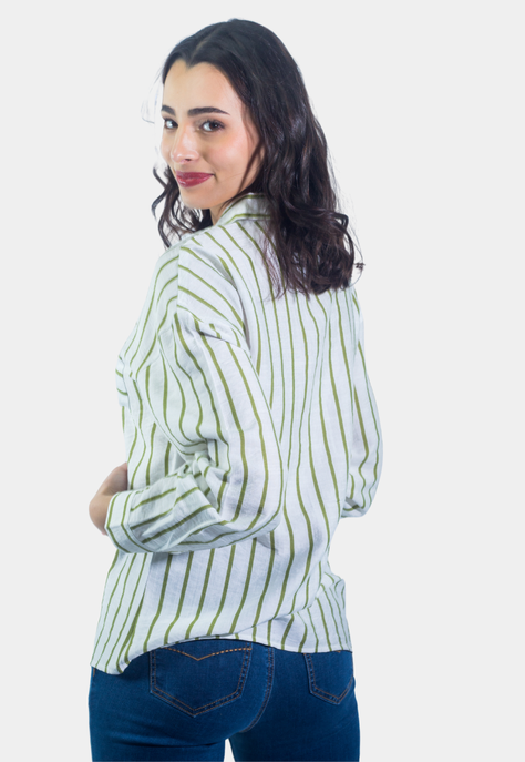 Blusa Rayas Verde Tentation-2