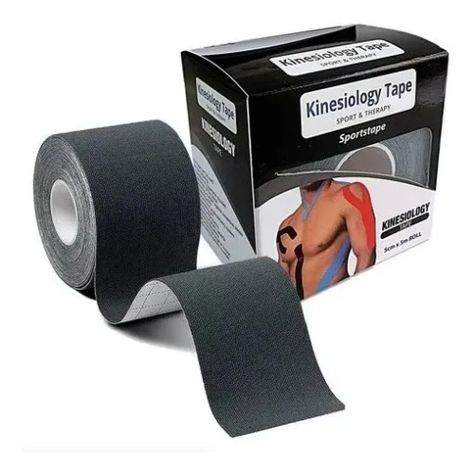 Tape Neuromuscular Cinta Kinesiológicas Taping De Recupeación - NEGRO-0