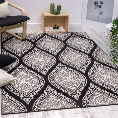 Alfombra Kashan King 512 Negra 153 x 213 cm-1