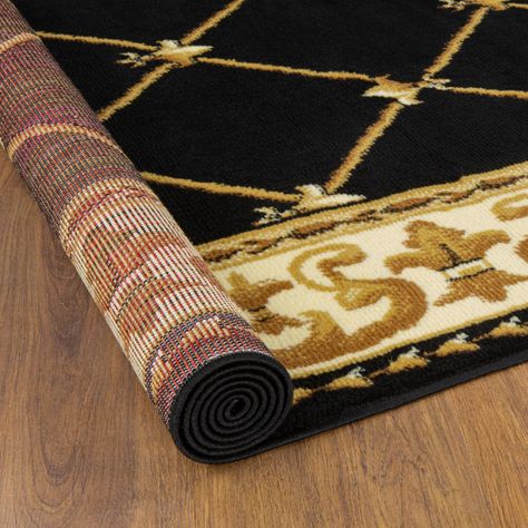 Alfombra Kashan King 503 Negra 153 x 213 cm-4