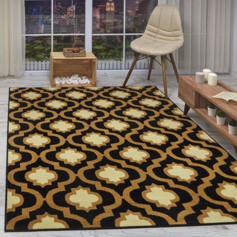 Alfombra Kashan King 505 Negra 153 x 213 cm-1