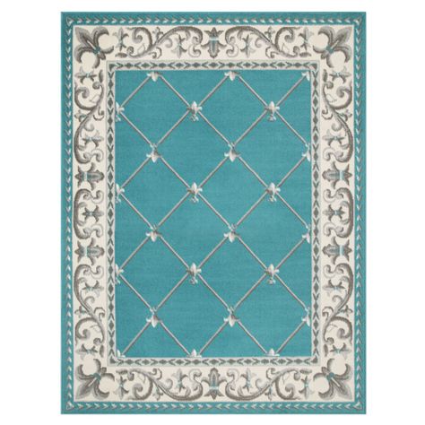 Alfombra Kashan King 503 Azul 153 x 213 cm-0