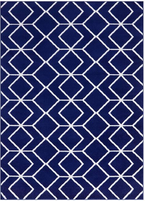Alfombra Kashan King Azul Marino 153 x 213 cm-0