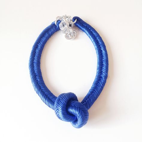 Maria la Biyux Collar Nudo Azul-0