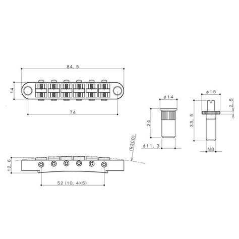 Puente / Tune O Matic Cosmo Black-1