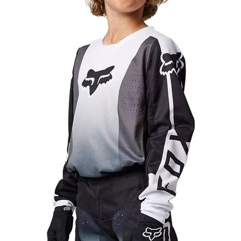 Jersey Niño FOX Racing 180 LEED Negra-2