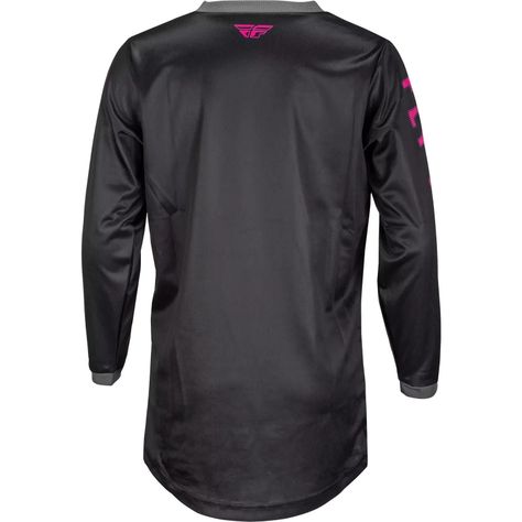 Jersey Niña FLY RACING F-16 Negra Rosa-1
