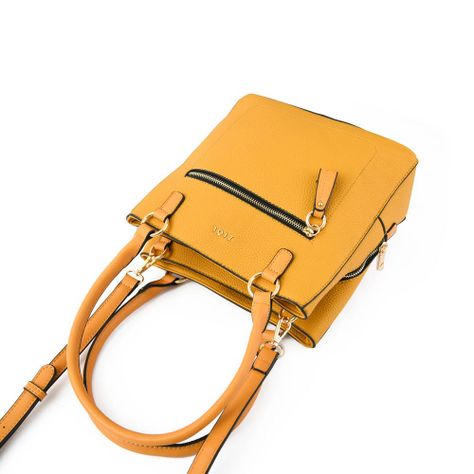 Cartera dos asas tres divisiones mediana estabila mostaza-3