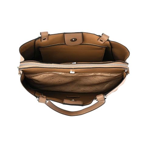 Cartera dos asas tres divisiones cordoba taupe oscuro-3