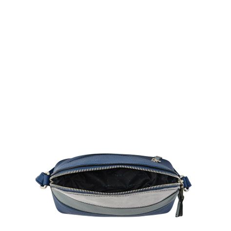 Cartera bandolera pequeña lourd azul oscuro-3