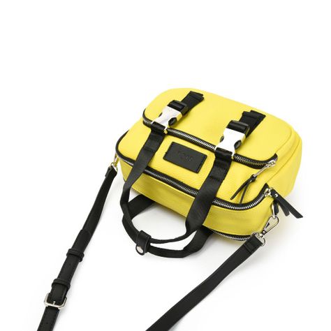 Cartera bandolera mediana dorina amarillo-3