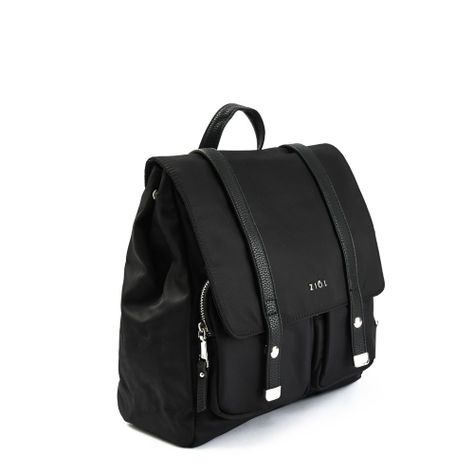 Mochila con tapa mediana erzurum negro-1