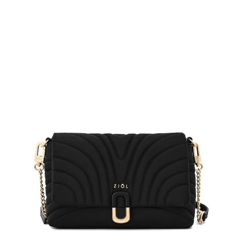 Cartera bandolera con tapa pequeña shannon negro especial-0