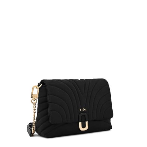 Cartera bandolera con tapa pequeña shannon negro especial-1