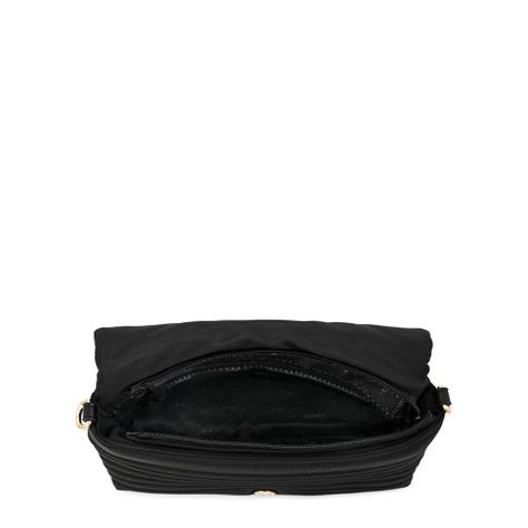 Cartera bandolera con tapa pequeña shannon negro especial-3