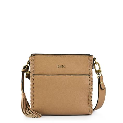 Cartera bandolera pequeña kim taupe-0