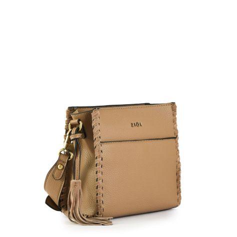 Cartera bandolera pequeña kim taupe-1