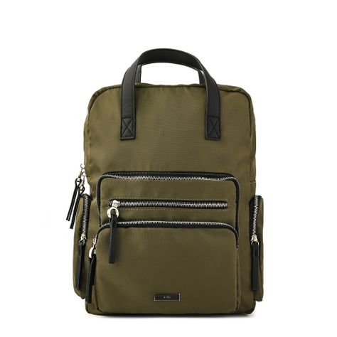 Mochila portanotebook grande zamora verde oliva-0