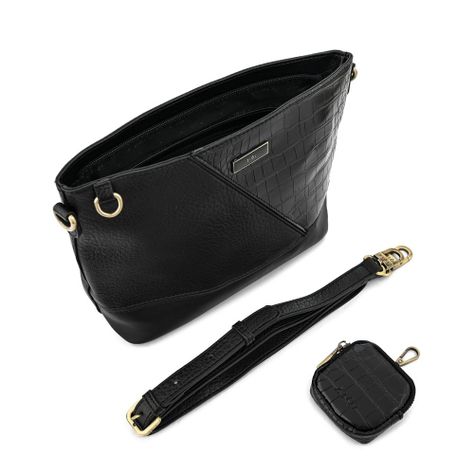 Cartera bandolera pequeña sira negro-4