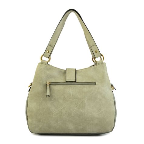 Cartera dos asas tres divisiones mediana alida gris-2