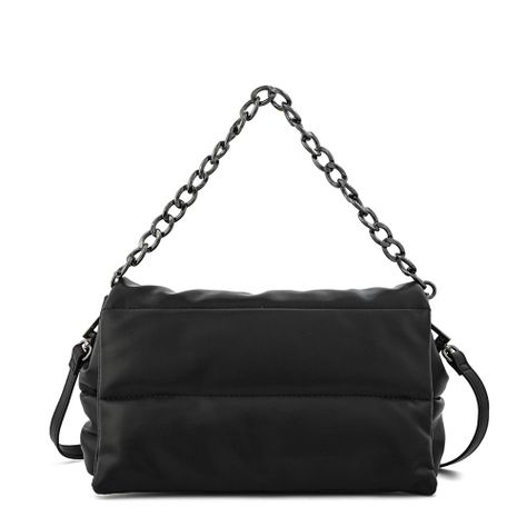 Cartera bandolera con tapa mediana silvi negro-0