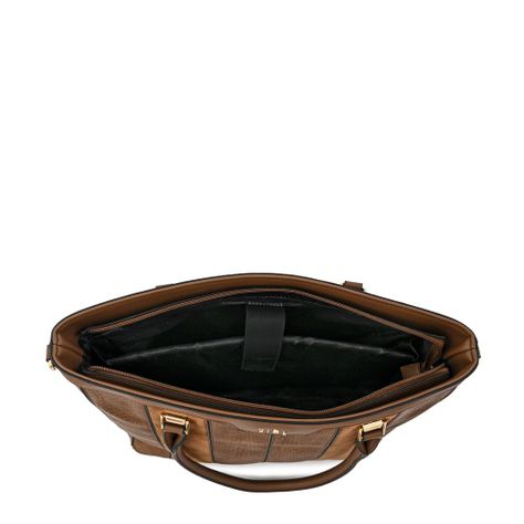 Cartera dos asas porta notebook grande bony café oscuro-3