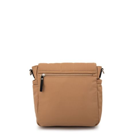 Cartera Bandolera con tapa mediana belina beige oscuro-2