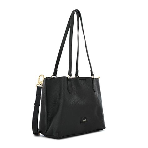 Cartera dos asas mediana viviene negro-1
