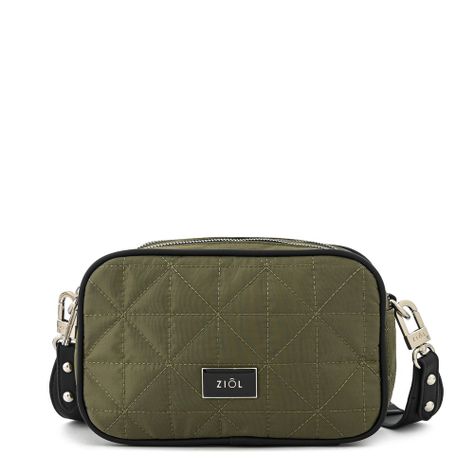 Cartera bandolera mediana saida verde oliva-0