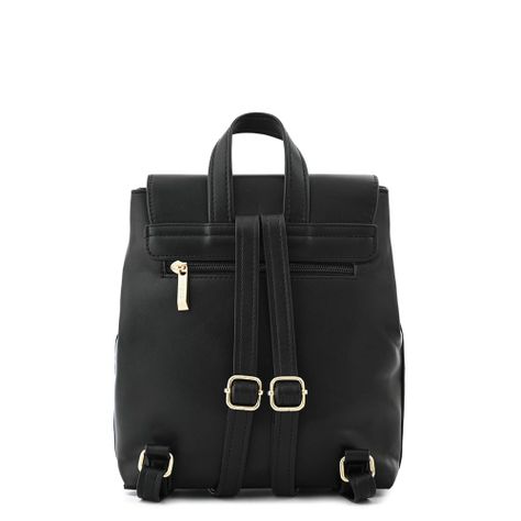 Mochila con tapa mediana callie negro-2
