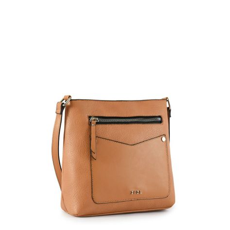 Cartera bandolera mediana saray camel-1