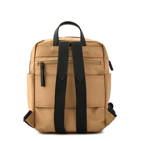 Mochila mediana yoko beige oscuro-2