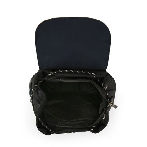 Mochila con tapa mediana abie negro-3