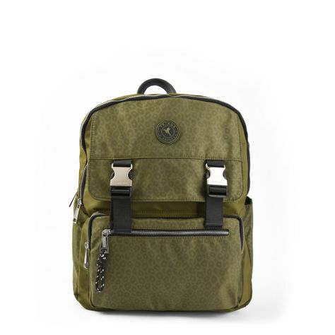 Mochila porta notebook college grande verde oliva-0
