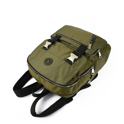 Mochila porta notebook college grande verde oliva-2