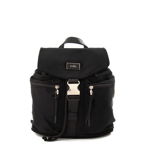 Mochila con tapa mediana elvas negro-0