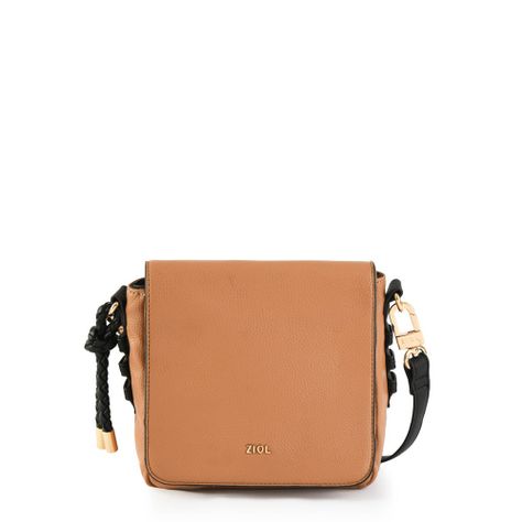 Cartera bandolera con tapa pequeña melchy camel-0