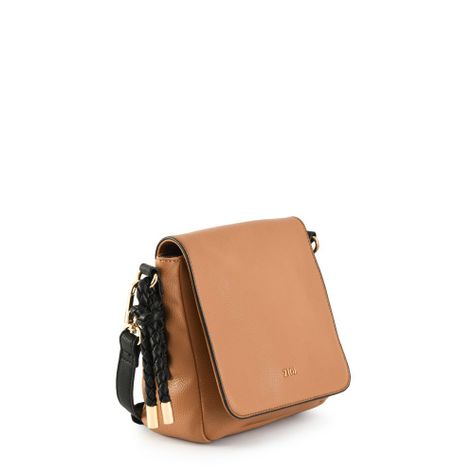 Cartera bandolera con tapa pequeña melchy camel-1