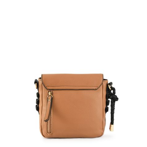 Cartera bandolera con tapa pequeña melchy camel-2