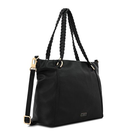 Cartera dos asas grande rosita negro-1