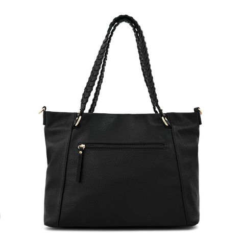 Cartera dos asas grande rosita negro-2