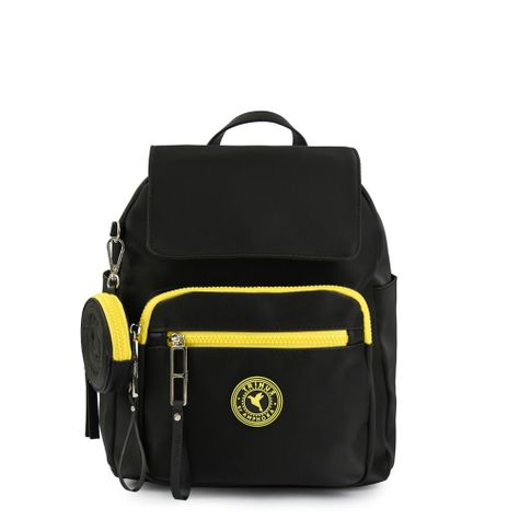 Mochila Con Tapa Grande Darby Negro-0