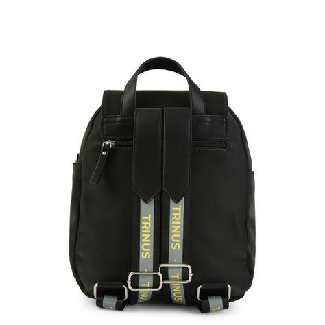 Mochila Con Tapa Grande Darby Negro-2