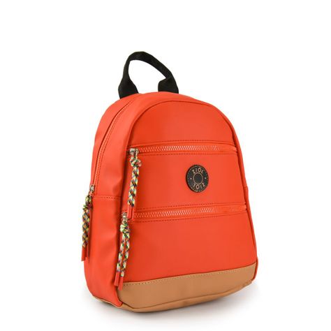 Mochila pequeña clodette rojo tomate-1